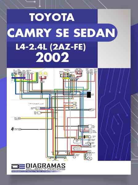 Diagrama Eléctrico TOYOTA CAMRY SE SEDAN L4-2.4L (2AZ-FE) 2002
