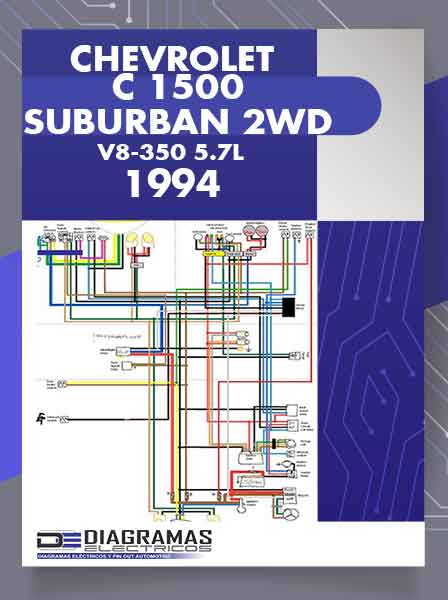 Diagrama Eléctrico CHEVROLET C 1500 SUBURBAN 2WD V8-350-5.7L 1994