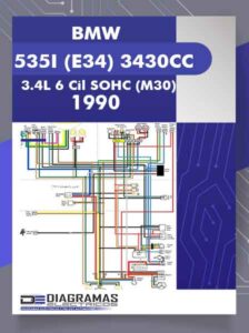 Diagramas Eléctricos BMW 535I (E34) 3430cc 3.4L 6 Cil SOHC (M30) 1990
