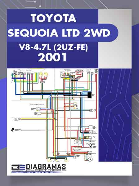 Diagramas Eléctricos TOYOTA SEQUOIA LTD 2WD V8-4.7L (2UZ-FE) 2001