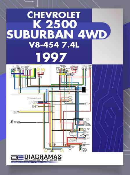 Diagramas Eléctricos CHEVROLET K 2500 SUBURBAN 4WD V8 454 7.4L VIN J SFI 1997