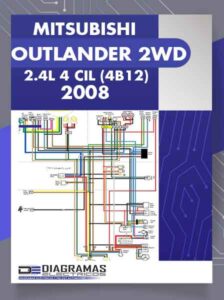Diagramas Eléctricos MITSUBISHI OUTLANDER 2WD 2.4L 4 CIL (4B12) 2008