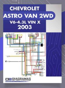 Diagramas Eléctricos CHEVROLET ASTRO VAN 2WD V6-4.3L VIN X 2003