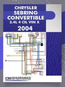 Diagramas Eléctricos CHRYSLER SEBRING CONVERTIBLE 2.4L 4 CIL VIN X 2004