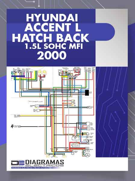Diagramas Eléctricos HYUNDAI ACCENT L HATCH BACK L4-1495cc 1.5L SOHC MFI 2000