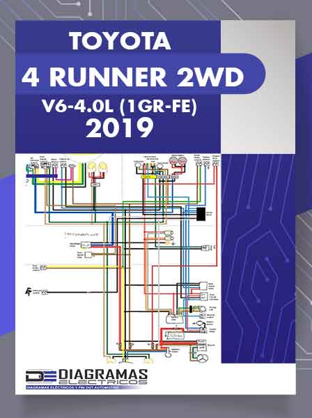 Diagramas Eléctricos TOYOTA 4 RUNNER 2WD V6-4.0L (1GR-FE) 2019