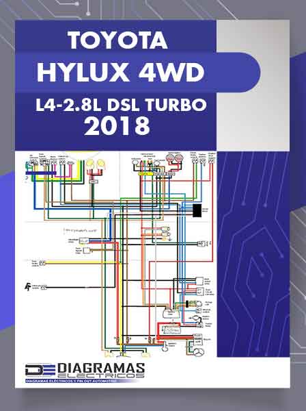 Diagramas Eléctricos TOYOTA HILUX 4WD L4-2.8L DSL TURBO (1GD-FTV) 2018