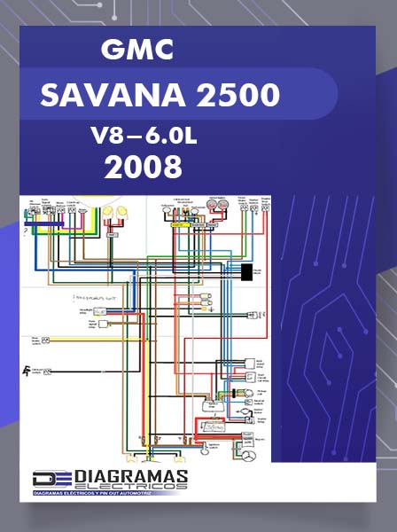 Diagrama Eléctrico GMC SAVANA 2500 V8-6.0L 2008