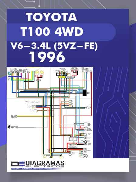 Diagrama Eléctrico TOYOTA T100 PICKUP 1996 4WD V6-3.4L (5VZ-FE)