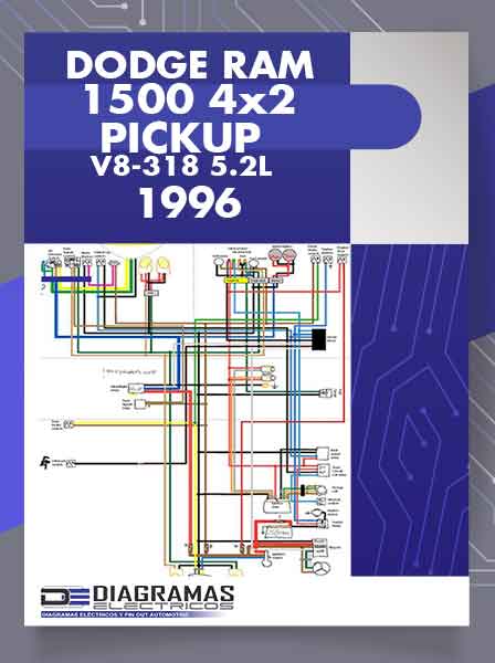 Diagramas Eléctricos DODGE RAM 1500 4x2 PICKUP V8-318 5.2L 1996